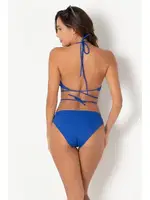 Saks Mavi Bağlama Detaylı Normal Bel Bikini Takım DoReMi 002-001002 SAKS MAVİSİ görsel 7