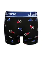 Şapka Desenli Siyah Erkek Boxer Darkzone DZN2691 detay görünüm
