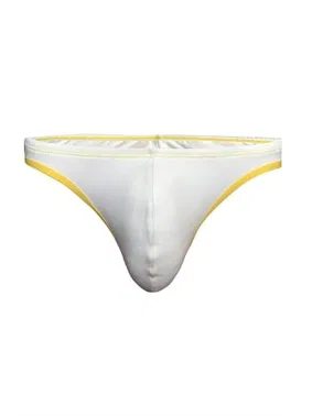 Darkzone Sarı Biyeli Beyaz Erkek Tanga  Darkzone DZN6632