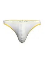 Sarı Biyeli Beyaz Erkek Tanga  Darkzone DZN6632