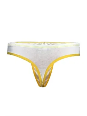 Darkzone Sarı Biyeli Beyaz Erkek Tanga  Darkzone DZN6632 - Alternatif Görünüm