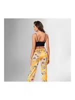 Sarı Çiçekli Sütyenli 3lü Pijama Takımı Ahu Loriva 1847 Sarı farklı açı