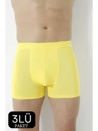 Arma Yıldız Sarı Erkek Bambu Boxer 3'lü Paket Arma Yıldız 1172 - 3 ADET