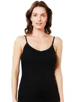 Saten Biyeli Pamuklu Modal İnce Askılı Kadın Atlet Özkan 20586  Siyah görsel 7