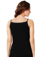 Saten Biyeli Pamuklu Modal İnce Askılı Kadın Atlet Özkan 20586  Siyah görsel 8