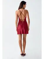 Saten Bordo Gecelik Takımı Transparan Dantel Detaylı İmaj 4200 Bordo görsel 4