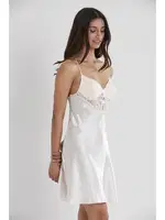 Sırt Dekolteli Saten Dantelli Kısa Kadın GecelikPierre Cardin 680 görsel 11