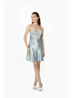 Sırt Dekolteli Saten Dantelli Kısa Kadın GecelikPierre Cardin 680 görsel 5