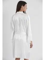 Saten Dantelli Çapraz Askılı Gecelik Sabahlık Takımı Pierre Cardin 4250 Ekru görsel 15