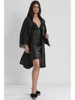 Saten Dantelli Çapraz Askılı Gecelik Sabahlık Takımı Pierre Cardin 4250 Siyah görsel 8