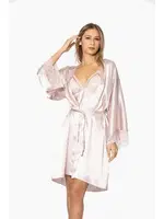 Saten Dantelli Çapraz Askılı Gecelik Sabahlık Takımı Pierre Cardin 4250 Pudra