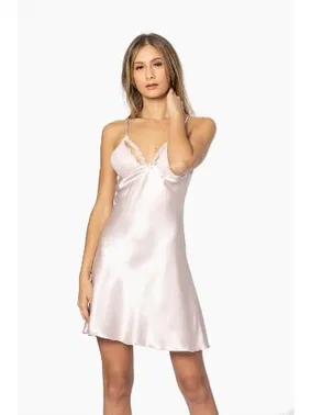 Pierre Cardin Saten Dantelli Çapraz Askılı Gecelik Sabahlık Takımı Pierre Cardin 4250 - Alternatif Görünüm