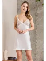 Saten Emprime Dantelli Desenli Gecelik Sabahlık Takım Pierre Cardin 2430  Siyah görsel 9