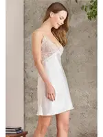 Saten Emprime Dantelli Desenli Gecelik Sabahlık Takım Pierre Cardin 2430  Siyah görsel 10