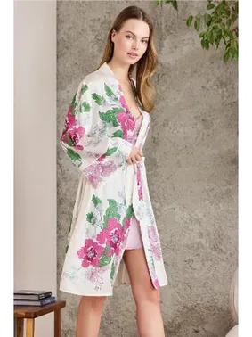 Pierre Cardin Saten Emprime Gecelik Sabahlık Takım Pierre Cardin 2415  - Alternatif Görünüm