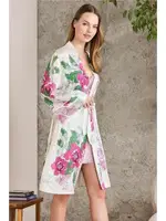 Saten Emprime Gecelik Sabahlık Takım Pierre Cardin 2415  detay görünüm