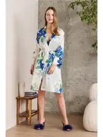 Saten Emprime Gecelik Sabahlık Takım Pierre Cardin 2415  Lacivert görsel 6