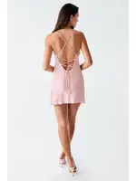 Saten Gecelik Takımı Transparan Dantel Detaylı İmaj 4200 Pudra görsel 5