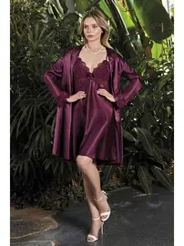 Nurteks Saten Kimono Takım Nurteks 5324