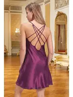 Saten Kimono Takım Nurteks 5324 Mor farklı açı