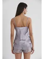 Saten Transparan Dantelli Askılı Şort Babydoll Takım Pierre Cardin 445  görsel 5