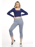 Seamless Dikişsiz Vücudu Saran Spor Kısa Tayt Miorre 001-001279 Gri