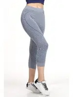 Seamless Dikişsiz Vücudu Saran Spor Kısa Tayt Miorre 001-001279 Gri görsel 6