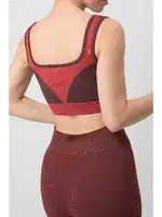 Seamless Fitilli Kalın Askılı Spor Sütyen DoReMi 002-000158 Kiremit görsel 7