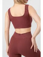 Seamless Fitilli Spor Sütyeni DoReMi 002-000144 Bordo görsel 4