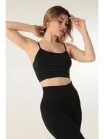 Seamless İnce Askılı Simli Büstiyer Miorre 999-ZZ0140 Siyah