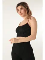 Seamless İnce Askılı Simli Büstiyer Miorre 999-ZZ0140 Siyah görsel 5