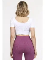 Seamless Kare Yaka Spor Büstiyer DoReMi 002-000192 Beyaz görsel 4