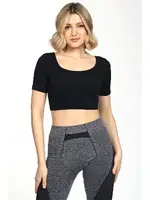 Seamless Kare Yaka Spor Büstiyer DoReMi 002-000192 Siyah görsel 6