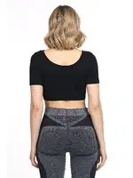 Seamless Kare Yaka Spor Büstiyer DoReMi 002-000192 Siyah görsel 8