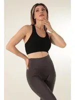 Seamless Örme Çapraz Askılı Büstiyer DoReMi 002-000098 Siyah görsel 5