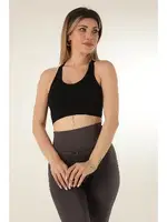 Seamless Örme Çapraz Askılı Büstiyer DoReMi 002-000098 Siyah görsel 6