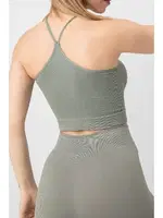 Seamless Örme Halter Yaka Büstiyer DoReMi 002-000135 Haki görsel 6