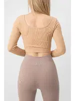 Seamless Straplez Uzun Kollu Fitilli Büstiyer DoReMi  002-000132 Kahverengi görsel 4