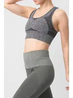 Seamless Swimmer Pedli Spor Sütyeni Miorre 002-000156 Antrasit detay görünüm