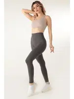 Seamless Yüksel Bel Spor Tayt DoReMi 002-000179 Antrasit