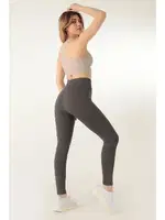 Seamless Yüksel Bel Spor Tayt DoReMi 002-000179 Antrasit farklı açı