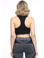 Seamless Yüzücü Model Spor Sütyen DoReMi 002-001999 Siyah görsel 4