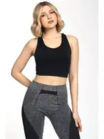 Seamless Yüzücü Model Spor Sütyen DoReMi 002-001999 Siyah görsel 6