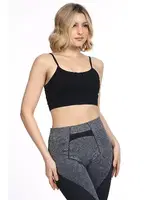 Seamless Yüzücü Model Spor Sütyen DoReMi 002-001999 Siyah görsel 7