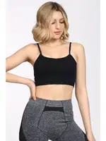 Seamless Yüzücü Model Spor Sütyen DoReMi 002-001999 Siyah görsel 8