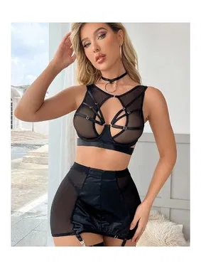 For Dreams Seksi Etekli Jartiyer Takımı For Dreams 8466 - Alternatif Görünüm