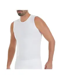 Yıldız Çamaşır Sıfır Kollu 3'lü Paket Bisiklet Yaka Modal Erkek Beyaz Atlet Yıldız 75