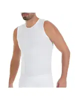 Sıfır Kollu 3'lü Paket Bisiklet Yaka Modal Erkek Beyaz Atlet Yıldız 75 Beyaz