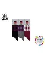 Mevsimlik Kız Çocuk Soket Çorap 12'li Şirin 001 - 12 ADET Asorti görsel 4