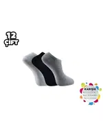 Dikişsiz Bayan Penye Patik Çorap 12'li Şirin 0645 - 12 ADET Asorti farklı açı